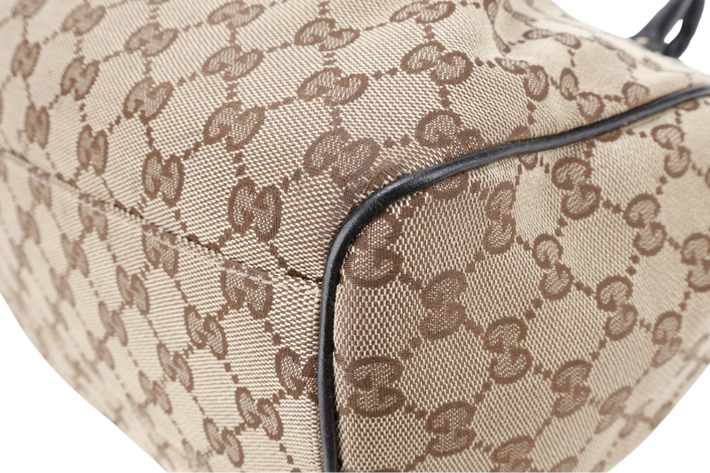 GUCCI SUKEY TOTE BAG BEIGE CANVAS WITH GOLD HARDWARE NO DUST COVER