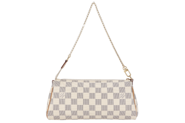 LOUIS VUITTON EVA CLUTCH (M55214) DAMIER AZUR CANVAS NO DUST COVER