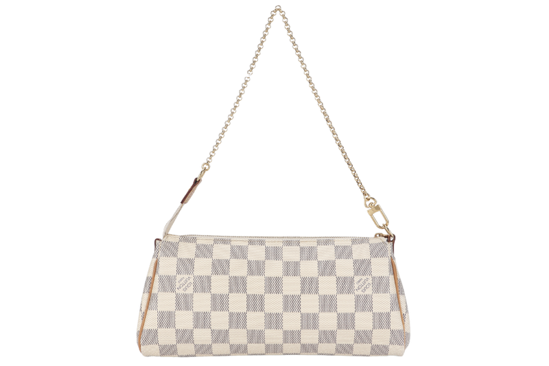 LOUIS VUITTON EVA CLUTCH (M55214) DAMIER AZUR CANVAS NO DUST COVER