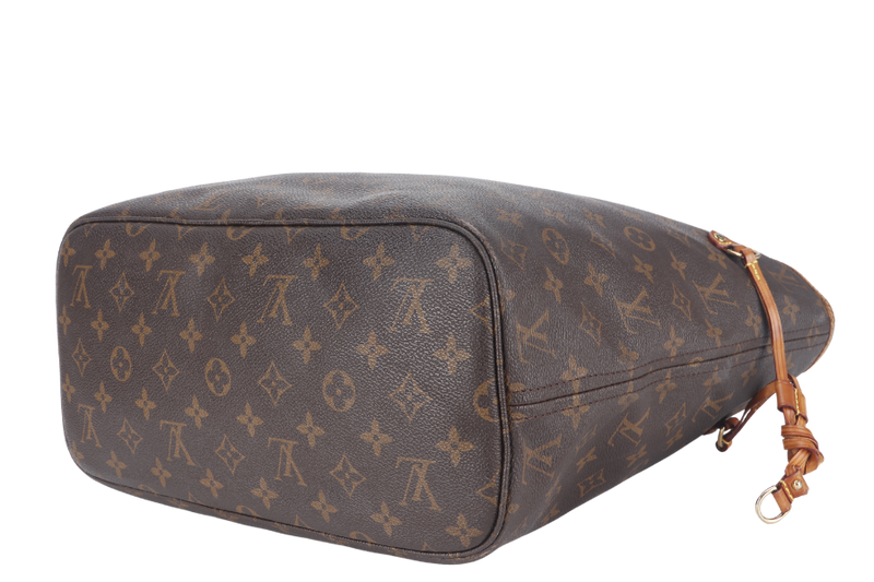 LOUIS VUITTON NEVERFULL MM (M40156) BROWN CANVAS MONOGRAM GOLD HARDWARE NO DUST COVER