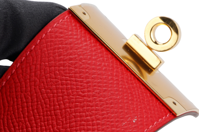 Hermes Kelly Extreme Rouge Casaque Color, Epsom Leather, Gold Hardware
