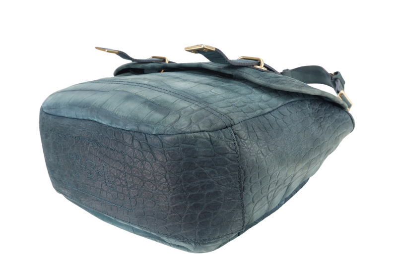 Croc Embossed Besace Saint Laurent Ysl Besace Bag New Arrivals