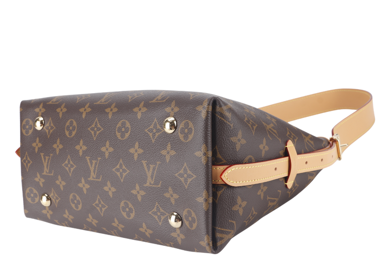 LOUIS VUITTON CARRYALL PM MONOGRAM CANVAS GOLD HARDWARE WITH DUST COVER AND BOX