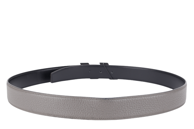 HERMES H BUCKLE GREY TOGO BELT STAMP Z (YEAR 2021) WITH DUST COVER AND BOX