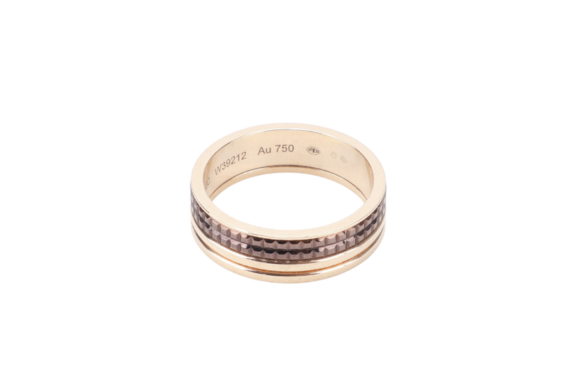 BOUCHERON QUATRE RING 18K YG 9.34G WITH BOX, DUST COVER AND CERT