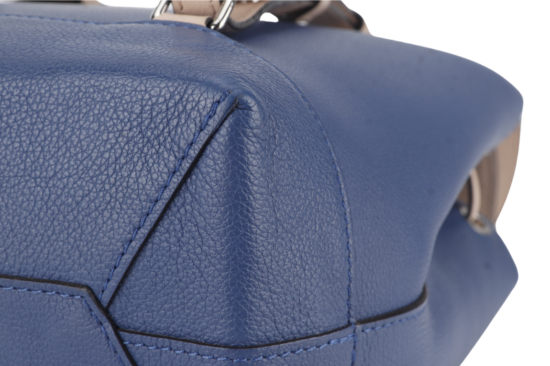 LOUIS VUITTON TAURILLON LOCKME BACKPACK (M41817) BLUE-PINK CALFSKIN LEATHER SILVER HARDWARE NO DUST COVER