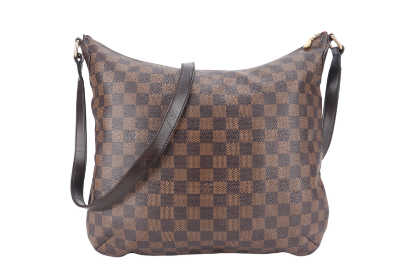 LOUIS VUITTON N42250 BLOOMSBURY GM DAMIER EBENE CANVAS GOLD HARDWARE WITH DUST COVER