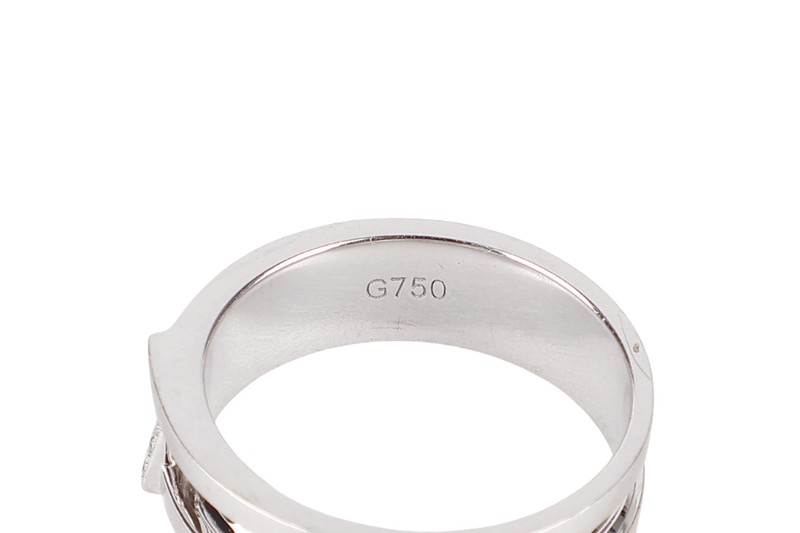 LOVE & CO DIAMOND RING 18K WG SIZE 52 4.6G