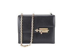 HERMES MINI VERROU CHAIN BLACK CHEVRE GOLD HARDWARE STAMP Y (YEAR 2020) WITH DUST COVER, BOX AND FELT COVER