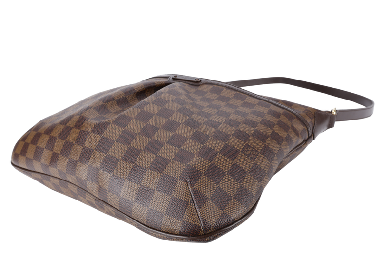 LOUIS VUITTON BLOOMSBURY GM DAMIER EBENE GOLD HARDWARE NO DUST COVER