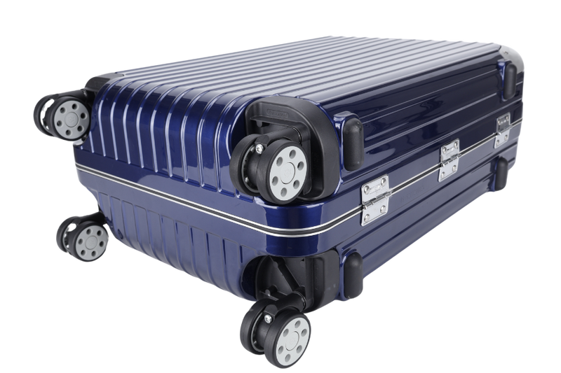 RIMOWA CABIN 19_ LUGGAGE IN A ALUMINIUM NIGHT BLUE SILVER HARDWARE