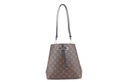 LOUIS VUITTON M44020 NEONOE MM MONOGRAM CANVAS GOLD HARDWARE WITH STRAPS AND DUST COVER