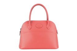HERMES BOLIDE 25 CAPUCINES EPSOM LEATHER SILVER HARDWARE STAMP A (YEAR 2017) WITH STRAP, RAINCOAT AND BOX NO DUST COVER