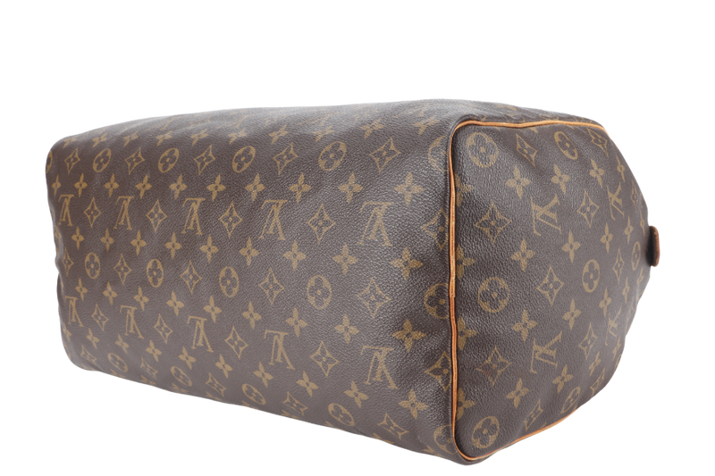LOUIS VUITTON M41522 SPEEDY 40 MONOGRAM CANVAS GOLD HARDWARE WITH 1 KEY AND PADLOCK WITH DUST COVER