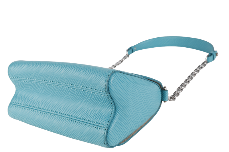 LOUIS VUITTON M50283 TWIST MM MINT GREEN EPI LEATHER SILVER HARDWARE WITH MIRROR NO DUST COVER