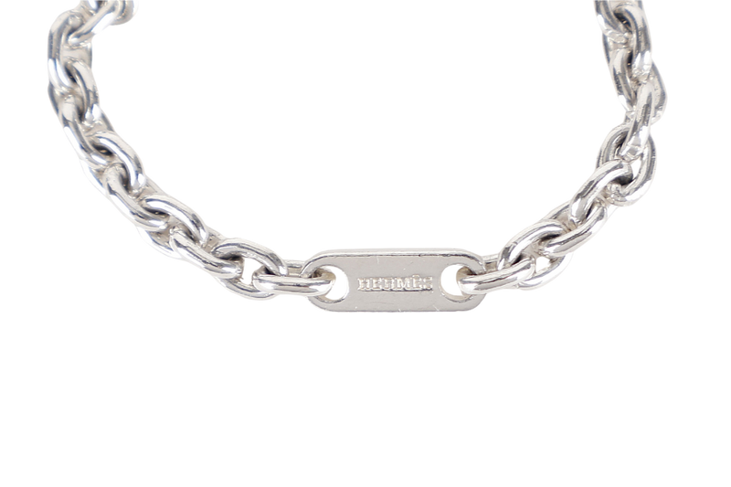 HERMES SV925 SILVER KEY CHAIN WITH HOUSE SHOE CHARM NO BOX
