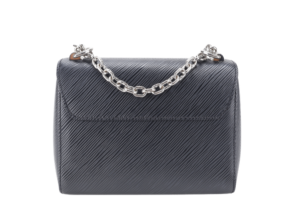 LOUIS VUITTON M21118 TWIST LOCK BLACK PM EPI LEATHER SILVER HARDWARE WITH MIRROR NO DUST COVER