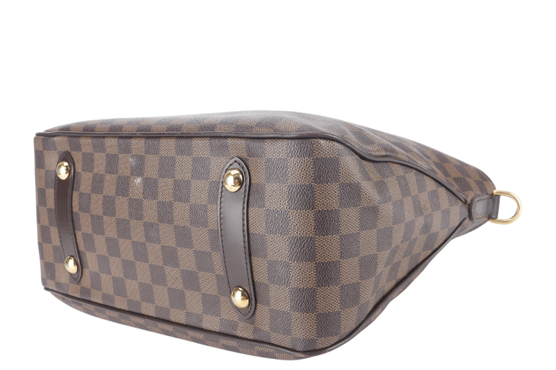 LOUIS VUITTON ROSEBERY CABAS (N41177) DAMIER EBENE CANVAS GOLD HARDWARE WITH DUST COVER AND STRAPS