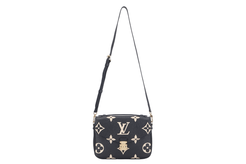 LOUIS VUITTON POCHETTE METIS (M45773) BICOLOR MONOGRAM EMPREINTE LEATHER WITH DUST COVER