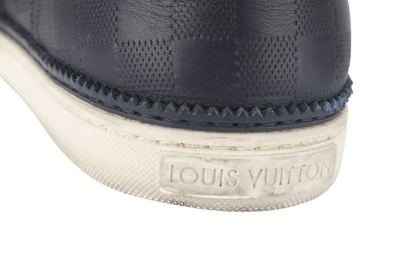 LOUIS VUITTON BLUE & BLACK DAMIER INFINI SIZE 7.5