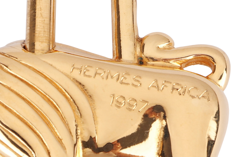 HERMES LION GOLD LOCK NO BOX