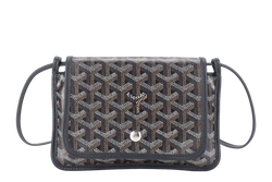 GOYARD PLUMET IN BLACK GOYARDINE WITH DUST COVER
