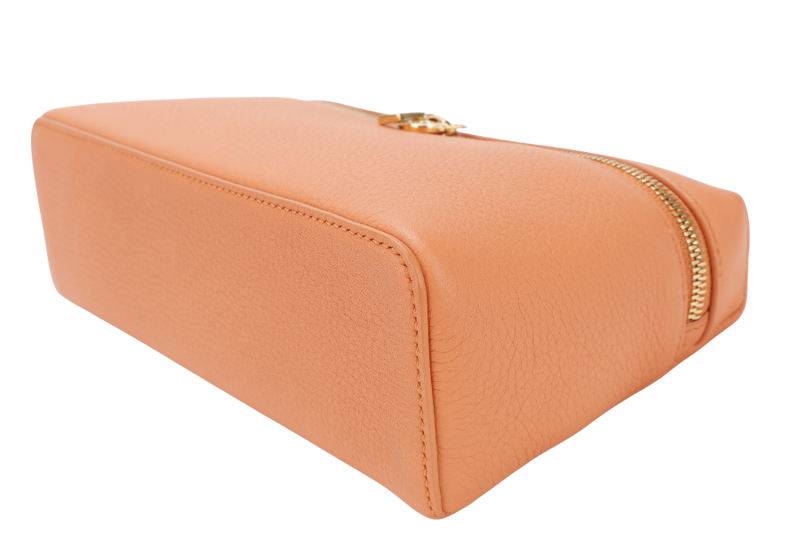LORO PIANA EXTRA POCKET L19 GRAINED CALFSKIN CINNAMON ORANGE (LOAX) COLOR GOLD HARDWARE WITH DUST COVER AND BOX