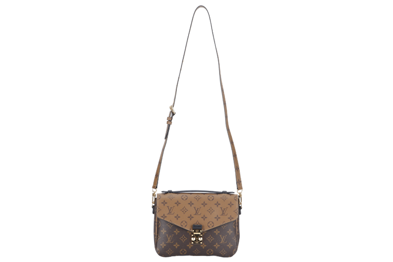 LOUIS VUITTON POCHETTE METIS (M44876) MONOGRAM REVERSE COATED CANVAS WITH DUST COVER