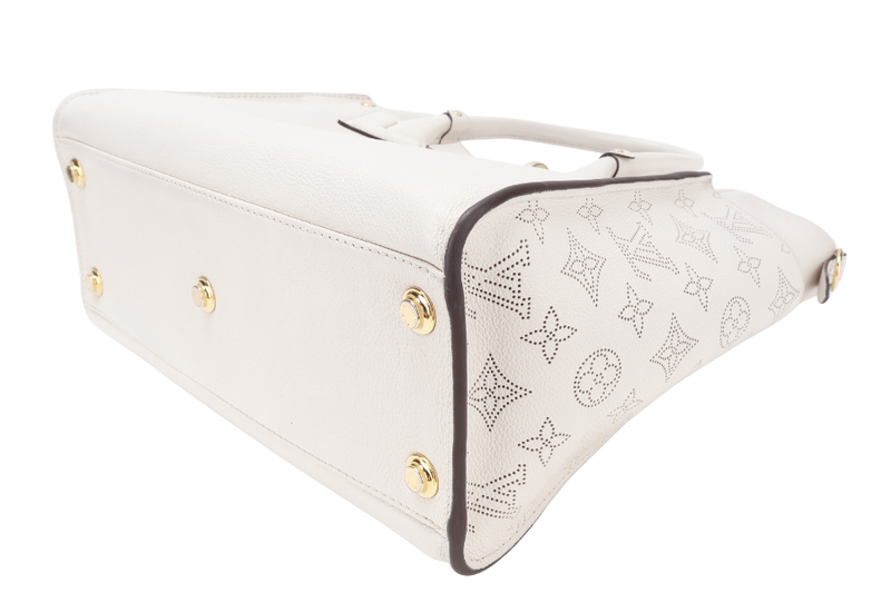 LOUIS VUITTON M20600 ON MY SIDE BEIGE CALF LEATHER GOLD HARDWARE WITH DUST COVER AND STRAPS