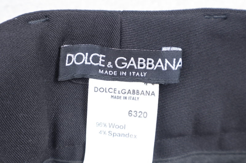 DOLCE & GABBANA BLACK SLACK 48