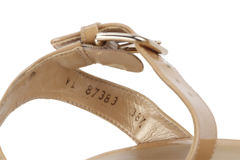 STUART WEITZMAN BEIGE WEDGES FLAT SIZE 38.5