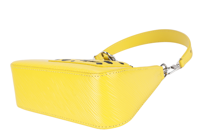 LOUIS VUITTON M21702 LV x YAYOI KUSAMA MARERINI YELLOW EPI LEATHER WITH STRAPS, MIRROR AND DUST COVER