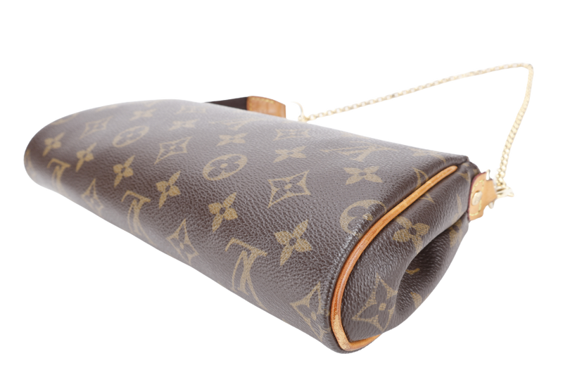 LOUIS VUITTON EVA MONOGRAM CLUTCH WITH STRAPS NO DUST COVER