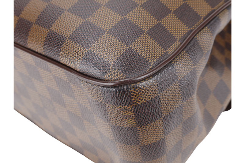 LOUIS VUITTON UZES TOTE BAG DAMIER EBENE CANVAS GOLD HARDWARE NO DUST COVER