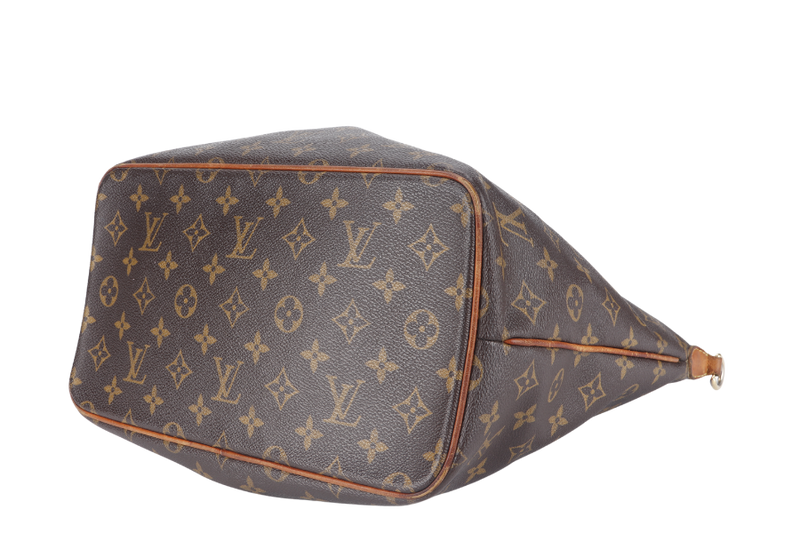 LOUIS VUITTON PALERMO PM (M40145) MONOGRAM CANVAS GOLD HARDWARE WITH STRAP AND DUST COVER