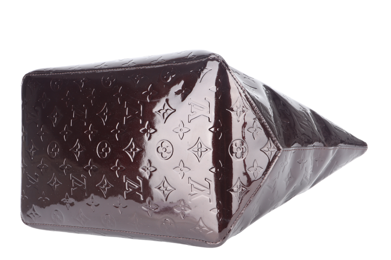 LOUIS VUITTON M93589 BELLEVUE GM AMARANTE VERNIS LEATHER GOLD HARDWARE WITH DUST COVER
