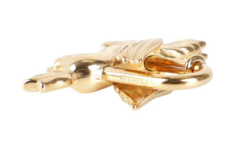 HERMES PEGASUS GOLD LOCK WITH BOX