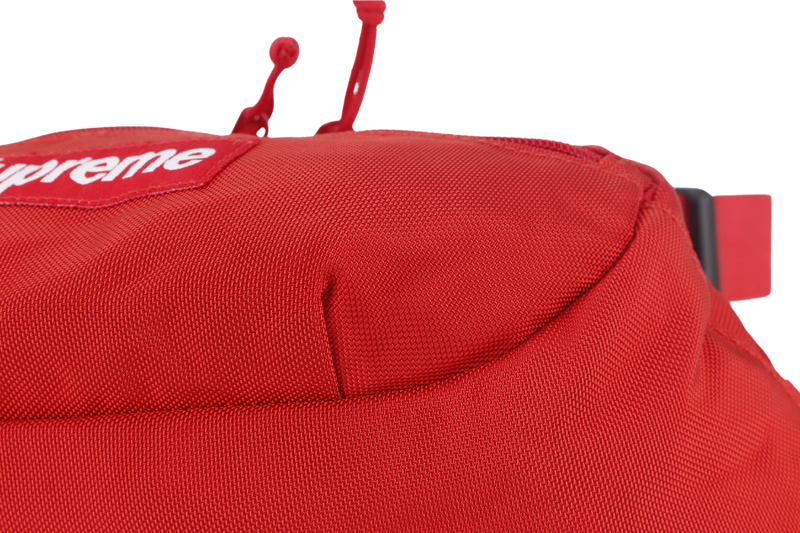 SUPREME RED CANVAS SS18 WAIST BAG NO DUST COVER