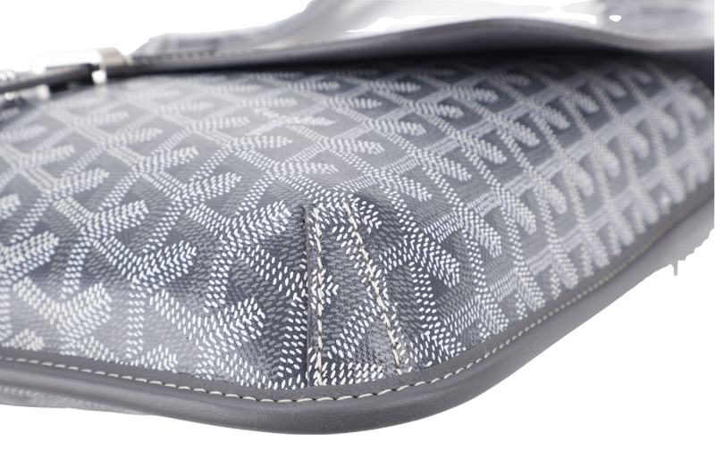 GOYARD COURSIER MESSENGER BAG GREY COLOR WITH DUST COVER