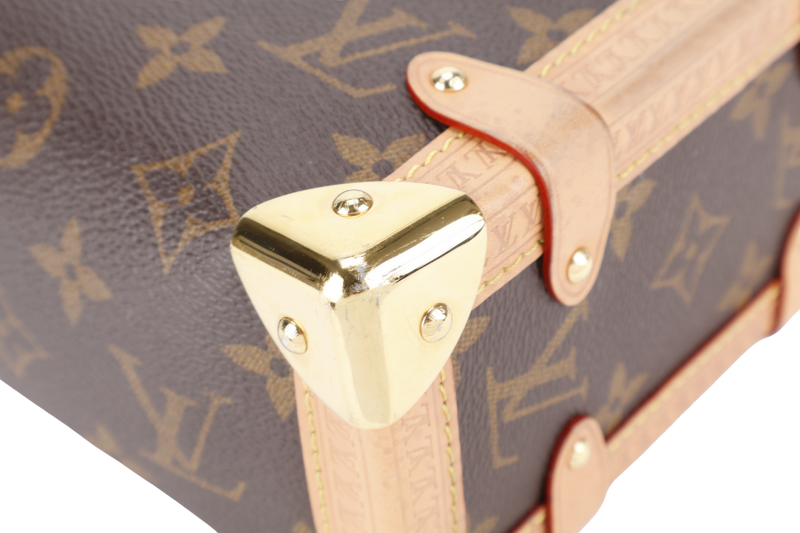 LOUIS VUITTON M46358 SOFT TRUNK MM MONOGRAM CANVAS GOLD HARDWARE WITH STRAPS