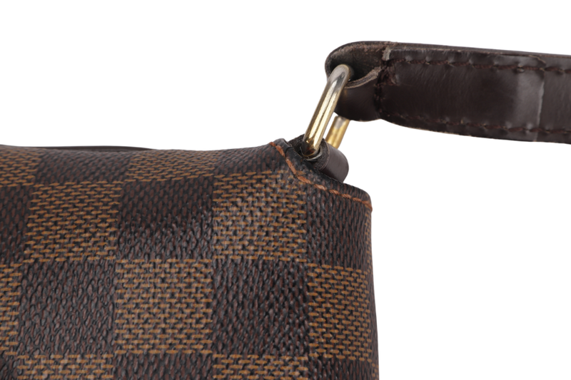 LOUIS VUITTON N51302 MUSETTE DAMIER EBENE CANVAS CROSSBODY (TH3089), NO DUST COVER