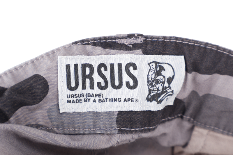BAPE URSUS MILITARY SHORTS GREY 2XL