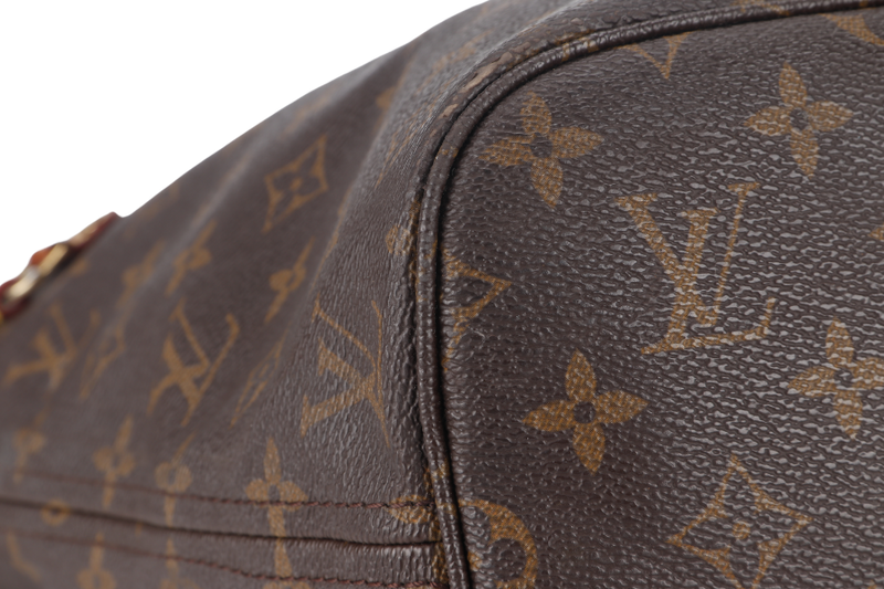 LOUIS VUITTON NEVERFULL MM (M40156) BROWN CANVAS MONOGRAM GOLD HARDWARE NO DUST COVER