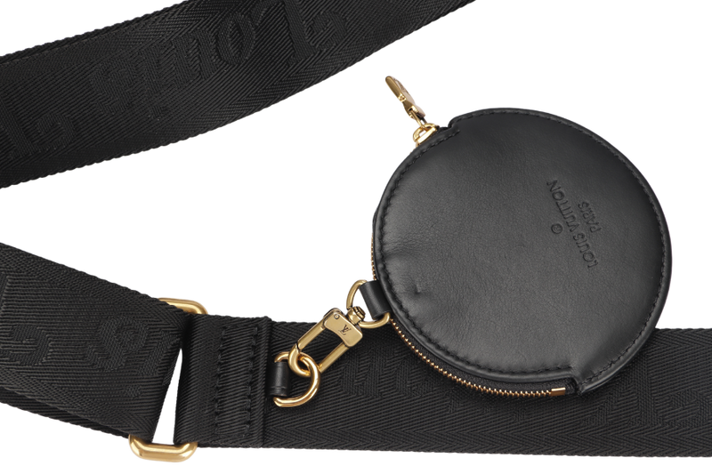 Louis Vuitton New Wave Multi Pochette (M56461) Noir Color, with Strap, Chain, Dust Cover & Box