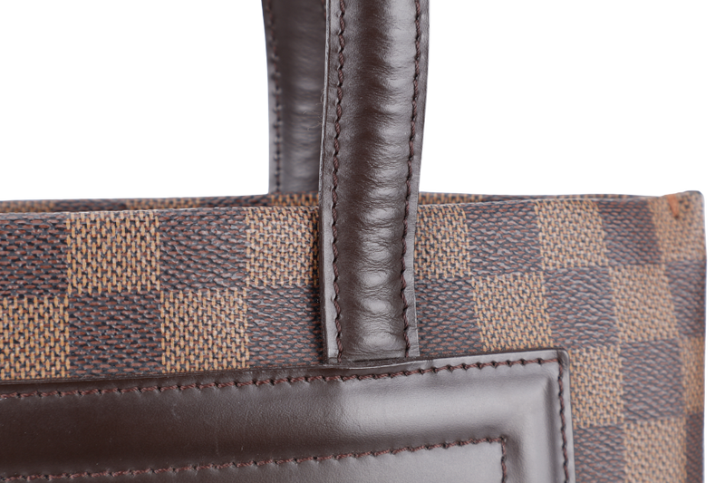 LOUIS VUITTON M51149 CLIFTON HANDBAG DAMIER EBENE GOLD HARDWARE NO DUST COVER