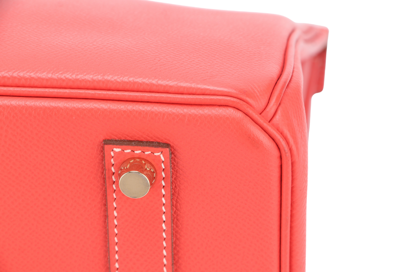 HERMES BIRKIN 35 VERSO ROSE JAIPUR x GOLD EPSOM LIGHT GOLD HARDWARE STAMP P (YEAR 2012) WITH KEYS, LOCK AND DUST COVER