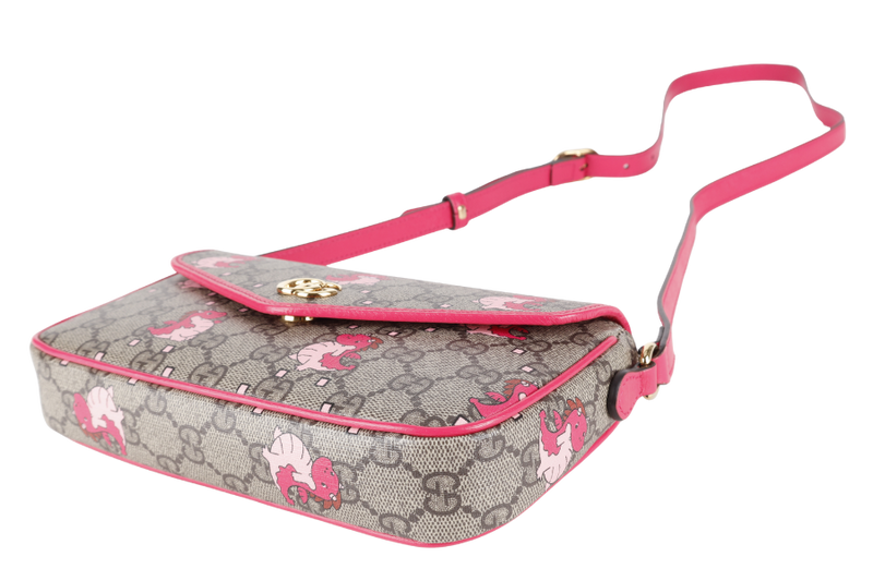 GUCCI DOUBLE GG MINI PINK BAG YEAR OF THE GG DRAGON WITH BOX
