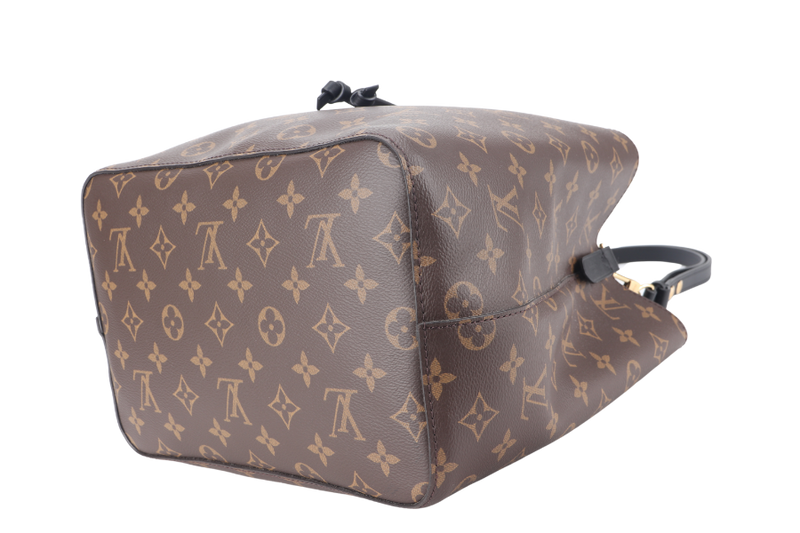 LOUIS VUITTON M44020 NEONOE MM MONOGRAM CANVAS GOLD HARDWARE WITH STRAPS AND DUST COVER
