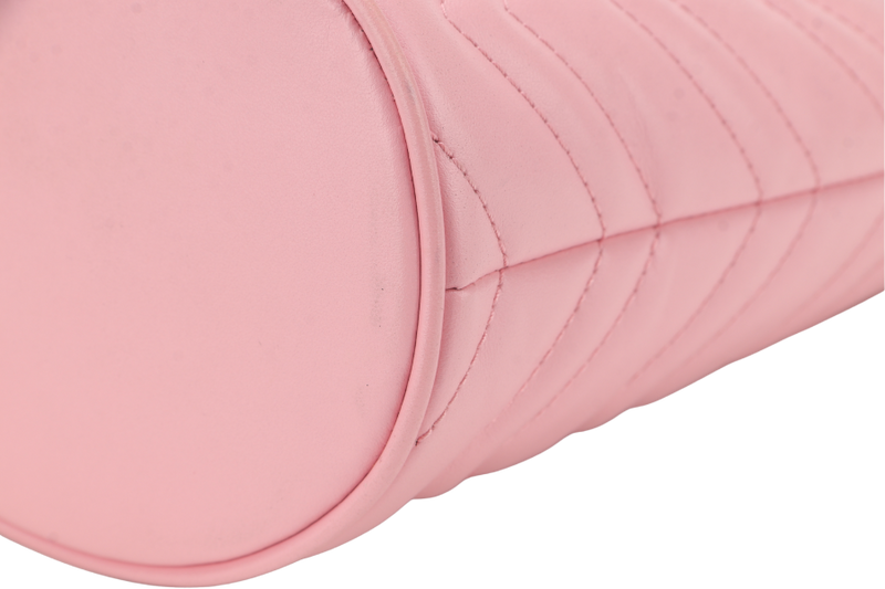 GUCCI GG MARMONT MINI BUCKET BAG PINK CALFSKIN LEATHER NO DUST COVER