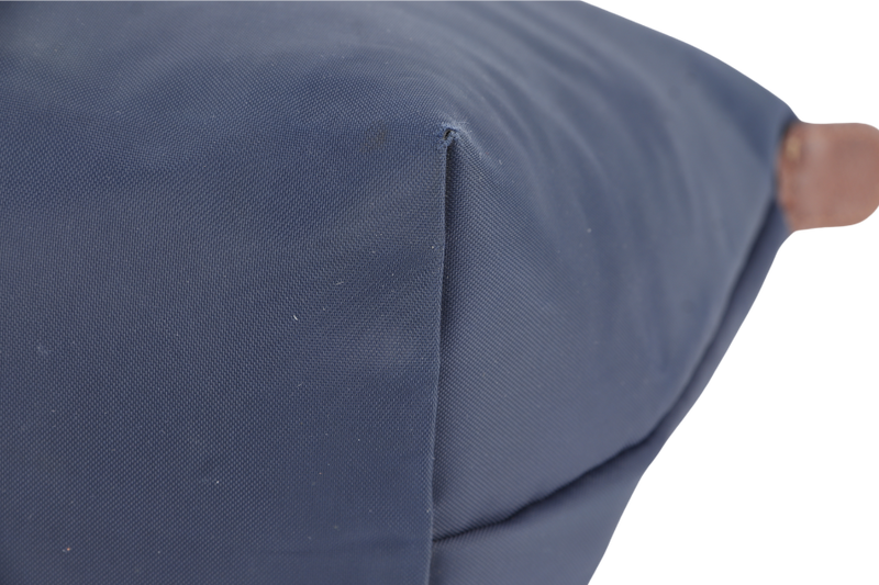 LONGCHAMP LE PLIAGE SMALL NAVY BLUE CANVAS GOLD HARDWARE NO DUST COVER